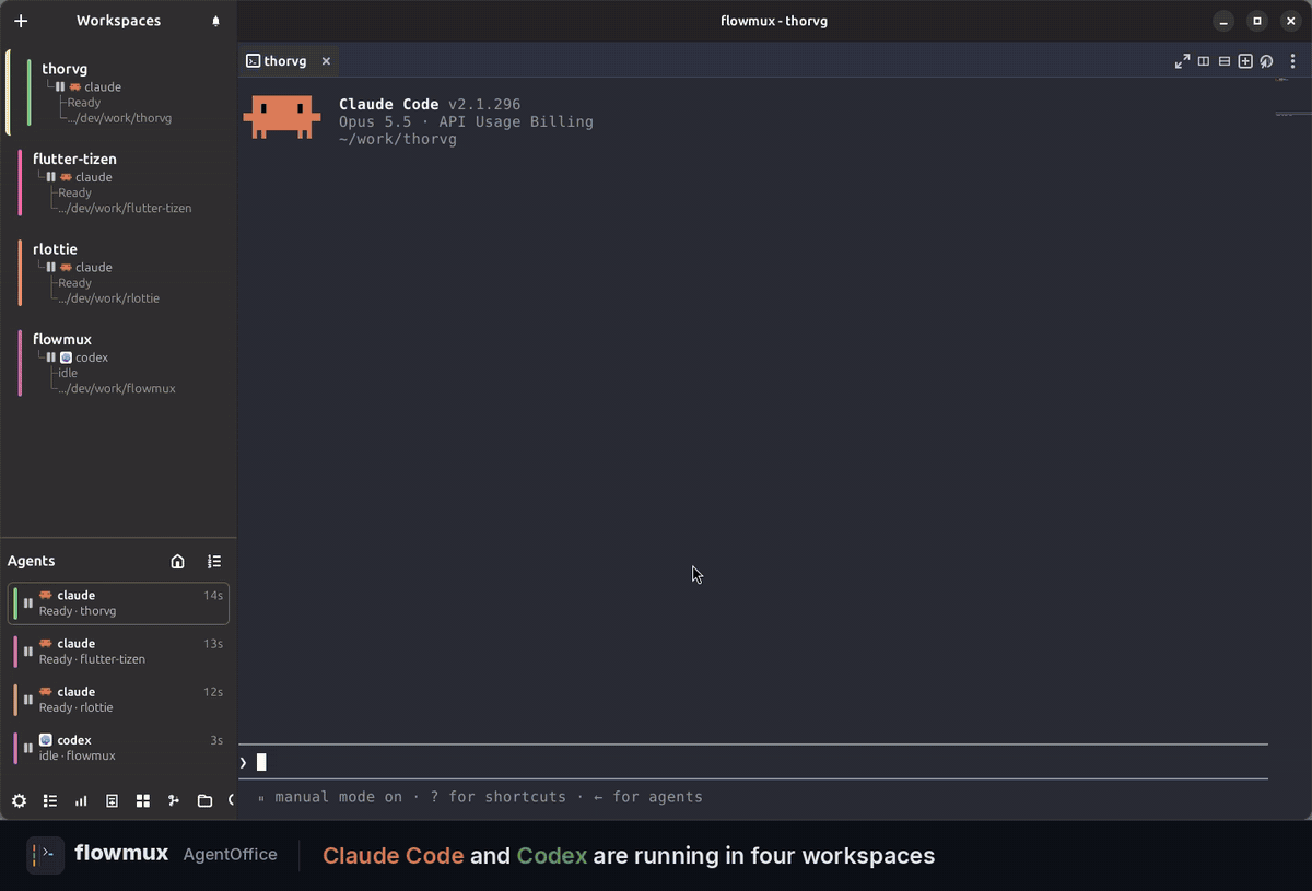 AgentOffice: watch agents across workspaces and select a character to open its terminal